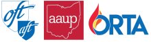 OFT, AAUP Ohio, and ORTA logos. 