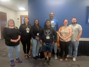 A photo of Equitas Health Workers United member leaders